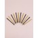 Set of candles for the cake "Stars", 12 pcs, gold and black