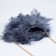 Clamp bag on the farmar, the color is gray-blue
