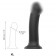 STRAP-ONE DILDO DUAL DENSITY SEMI-REALISTIC UNSIAL, Black XL, 20 cm