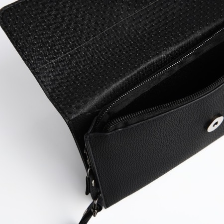 Bag-clate on magnet, long belt, black color-7