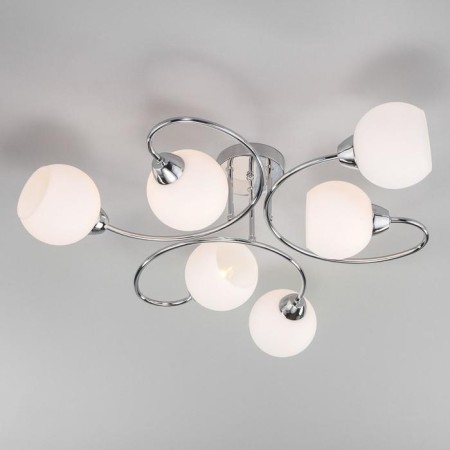 Tulia chandelier, 6x40W E27, color chrome