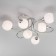 Tulia chandelier, 6x40W E27, color chrome