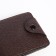 Women's wallet on the button, brown color
