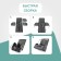 Organizer for the car Defly 35x29x29 cm, the color is black/black.