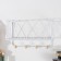 Decorative metal hooks "Network" white 15.5x12x25 cm