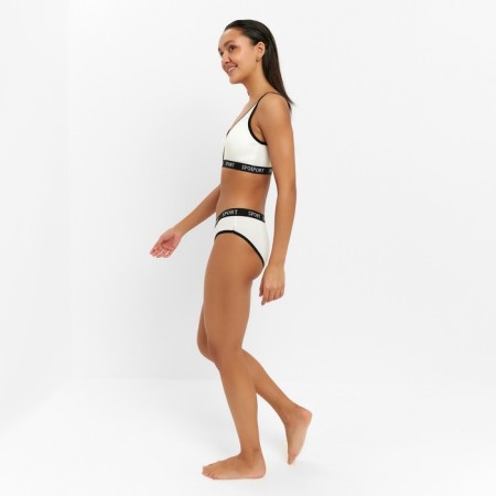 Female set (top, panties) color white, size 42-44-1