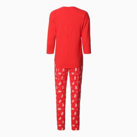 Female home set (jumper/pants), red color, size 52-9