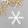 Decor for creativity "Snowflake" gold, 6 cm (set 6 pcs)