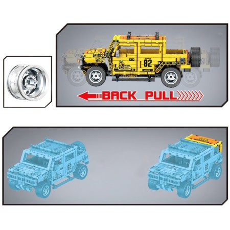 Designer inertial "SUV", collectible model, 642 parts-3