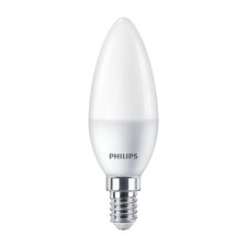 Лампы cветодиодные Philips B35, 5 Вт, E14, 500 Лм, 2700К, свечение тёплое белое