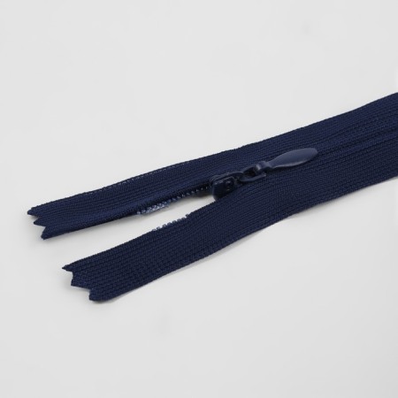 Lightning secret, No. 3, non-proceeding, locking machine, 60 cm, dark blue color-1