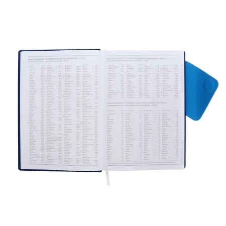 Leduced Diary, 205x150 mm 168 sheets, leatherette, block 70 g/m2, lies, magnetic refuge, blue-7