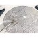 Serving napkin on the table "Hypnosis", d = 38 cm, color silver