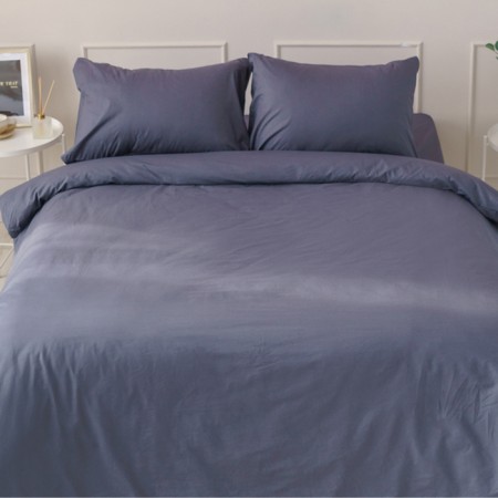 Ideason 1.5P SCHOOKS set (under 145x215cm, naval 50x70cm 2pcs) Poplin 130g/m, HL100%-2