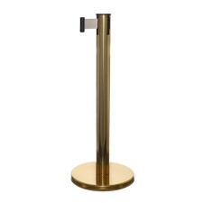The fence stand is gold, with an exhaust ribbon-280 cm gray, height-90cm, d-6cm, floor D-32cm