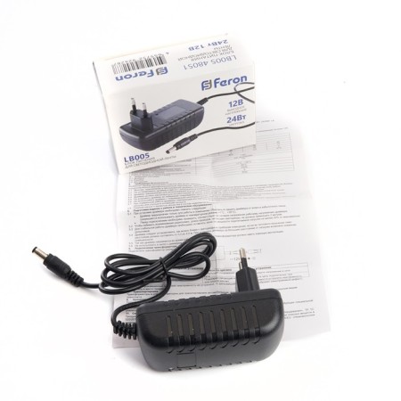 Electronic transformer for 12 W LED tape, Feron, LB005, 2A, 24 W-3