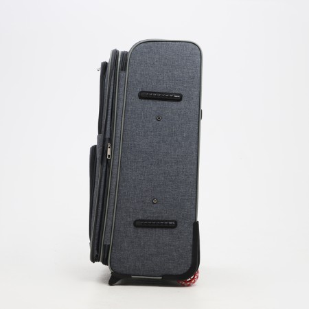 Big suitcase 28 ", lightning department, code castle, 3 wheels, 2 outer pockets, color gray color-3