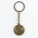 Keychain for keys, metal, amulet “so that everything is always ok” brass, 3 x 3.5 x 2.5 cm