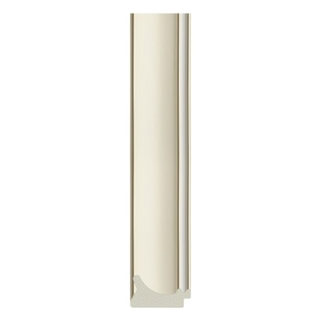 EvoForm mirror in the baguette frame, 60 mm, 61x61 cm, white color with silver-2
