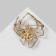 Brooch "Spider" is large, the color is white in gold