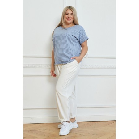Female T -shirt, size 68, blue color-2