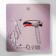 Set 3 objects: 2 bracelets, lip gloat "Demetrons" hearts, black-red color, 6 cm