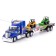 Avtobos radio -controlled truck, with tractors, works from batteries, mix