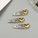 Hair invisibility "Agatha" (set 3 pcs) heart, 5 cm, gold