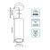 Gauss Overhead lamp, 12W LED, 4100K, 920LM, black color