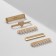 Sharmes on the watch strap "Love", set of 5 pcs., White color in gold