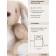 Soft Gulliver toy "Bunny Vyslowry", beige color, 20 cm