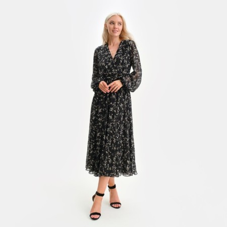 Women's dress with MIST MIDI belt, size 42, black