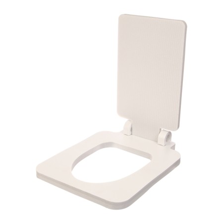 Silent toilet seat, 38 × 50 cm, with a square lid, polystyrene foam-6