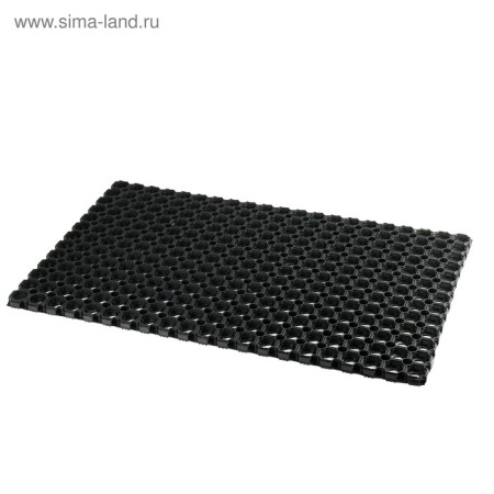 Muddy mud -bearded rug, 50 × 80 × 1.6 cm, black color-5