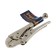 Manual tundra clamp, semicircular capture, with a latch, 105 mm