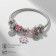 Mardgeri Assortment Bracelet is a single, flower, pink color in silver