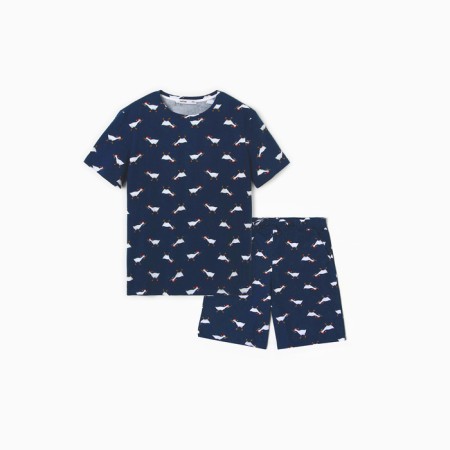 New Year. Pajama men's kaftan "game", size 48-5