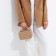 Cross-Bodi Bag on a zipper, beige color