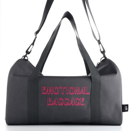 Female sports bag, textura, small size, gray color-4