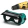 Protective tundra glasses, square, with darkened glasses