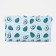 Cosmetic bag with lightning, white/blue color