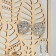 Monster jewelry stand, 13.5 × 5.5 × 20 cm, plywood, beige color
