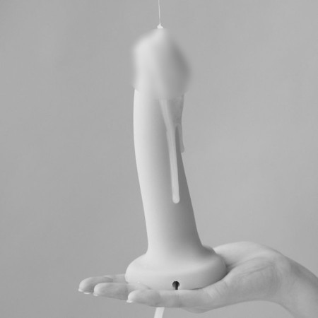 The phallimitator Strap-on-ume Dildo Semi-Realistic with ejaculation function, vanilla l, 18.2 cm-4
