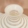 Vase for flowers "Arkady" made of glass, white 23 x 21 x 21 cm