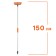 Mop with an AIRLINE hose, with a brush 20 cm and a handle 150 cm