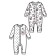 Overalls for a girl, height 86 cm, 2 pcs