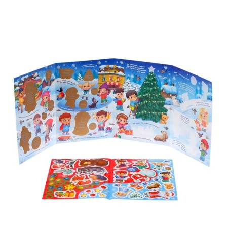 A book with shackles and reusable stickers "Winter riddles"-2