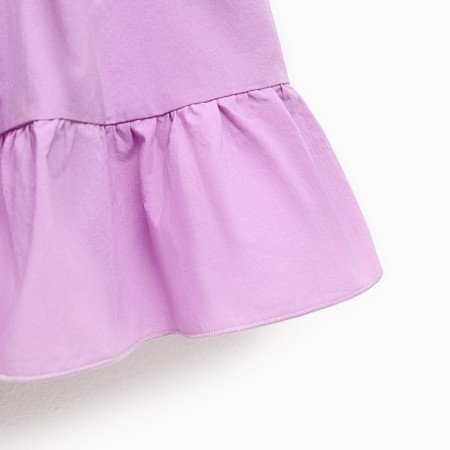Baby dress with collar Kaftan, size 36 (134-140 cm), lilac color-9