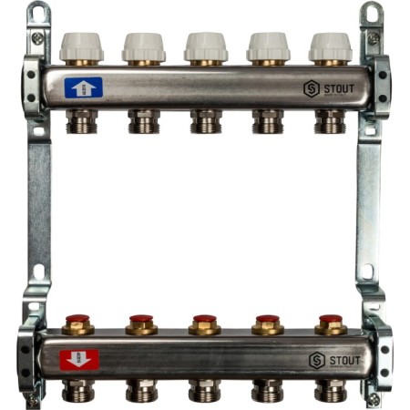 Collector Group Stout SMS 0922 000005, 1 "x3/4", 5 outputs, without consumables, stainless steel. steel