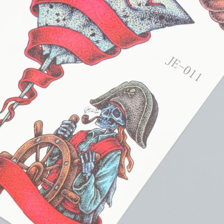Tattoo on the body color "Sea stories" 21x14.8 cm-2